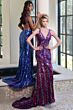 Jovani 43953 Deep V-Neckline Embellished Column Dress