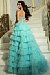 Jovani 44134 Ruffle Skirt Embellished Corset Dress