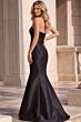 Jovani 44166 Front Cutout Mermaid Silhouette Black Dress