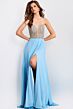 Jovani 44358 Pleated Skirt Rhinestone Corset Dress