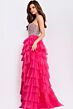 Jovani 44360 Ruffle Skirt Rhinestone Bodice Dress