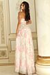 Jovani 44518 Ruched Bodice Pleated Floral Dress