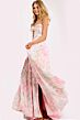 Jovani 44518 Ruched Bodice Pleated Floral Dress