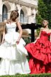 Jovani 45111 Basque Waist Layered Skirt Dress
