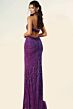 Jovani 45257 High Slit Halter Neckline Embellished Dress