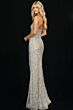 Jovani 45275 High Slit Strapless Sequin Dress