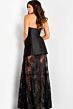 Jovani 45467 Peplum Skirt Strapless Dress