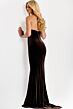 Jovani 45479 Rhinestone Neckline Strapless Velvet Dress