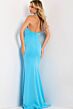 Jovani 45483 Beaded Halter Neckline Low Back Dress