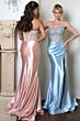 Jovani 45593 Sweetheart Neckline High Slit Strapless Dress