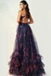 Jovani 45712 Tie Back Ruffle Floral Dress