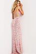Jovani 45774 High Slit Spaghetti Strap Plunging Neckline Dress