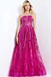 Jovani 45913 Bow Back Plunging Neckline Strapless Dress