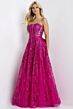 Jovani 45913 Bow Back Plunging Neckline Strapless Dress