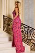 Jovani 46097 Spaghetti Straps 3D Floral Sequin Dress