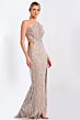 Jovani 46214 Fringe Skirt Multi Cutout Dress