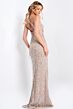 Jovani 46214 Fringe Skirt Multi Cutout Dress