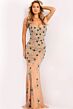 Jovani 46401 Floral Beadwork Strapless Corset Dress