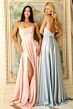 Jovani 46483 Embellished Neckline High Slit Dress