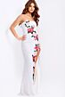 Jovani 46694 Slit Skirt Strapless Sequin Dress
