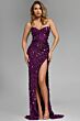 Jovani 46714 Strapless Sweetheart Neckline Pailletes Dress