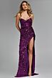 Jovani 46714 Strapless Sweetheart Neckline Pailletes Dress