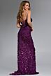 Jovani 46714 Strapless Sweetheart Neckline Pailletes Dress