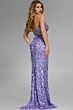 Jovani 46714 Strapless Sweetheart Neckline Pailletes Dress