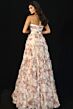 Jovani 46783 Sweetheart Neckline Strapless Floral Dress