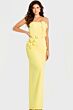 Jovani 46884 Back Slit 3D Flowers Dress