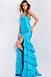 Jovani 46908 Ruffle Skirt Hot Fix Dress