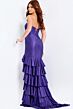 Jovani 46909 Ruffle Skirt Strapless Hot Fix Dress