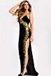 Jovani 47009 Sharkbite Slit Strapless Sweetheart Neckline Dress