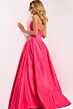 Jovani 47096 Drop Waist Strapless Satin Dress