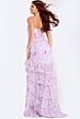 Jovani 47101 Layered Skirt Floral Embellished Dress