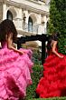 Jovani 47139 Pleated Corset Layered Skirt Dress