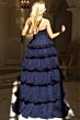 Jovani 47139 Pleated Corset Layered Skirt Dress