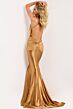 Jovani 47151 Exposed Back Hot Fix V-Neck Dress