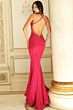 Jovani 47152 Strappy Back Beaded Metallic Dress