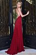 Jovani 47154 Spaghetti Strap Peek-A-Boo Neckline Hot Fix Dress