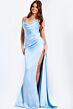 Jovani 47160 Pleated Bodice Side Tail Dress