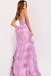 Jovani 47294 Layered Skirt Floral Glitter Dress