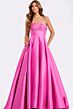 Jovani 47570 Ruched Neckline Strapless with Pocket Dress