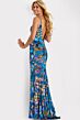 Jovani 47655 Sweetheart Neckline Floral Sequin Dress