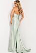 Jovani 47676 Plunging Neckline Strapless Hot Fix Dress