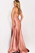 Jovani 47683 Plunging V-Neckline Hot Fix Dress
