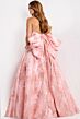 Jovani 47702 Plunging Sides Floral with Pocket Dress