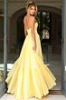 Jovani 47883 Corset Bodice Strapless Boho Dress