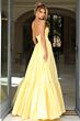 Jovani 47883 Corset Bodice Strapless Boho Dress