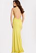 Jovani 48000 Crisscross Bodice Halter Neck Dress